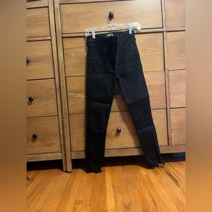 Abercrombie slick black skinny